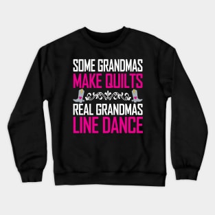 Real Grandma's Line Dance Fancy Boots Crewneck Sweatshirt